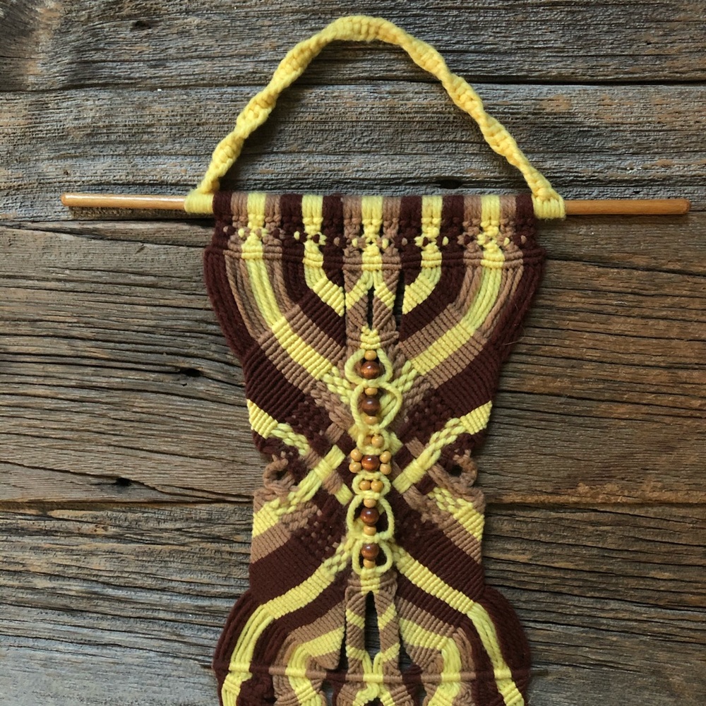 Vintage handmade macrame